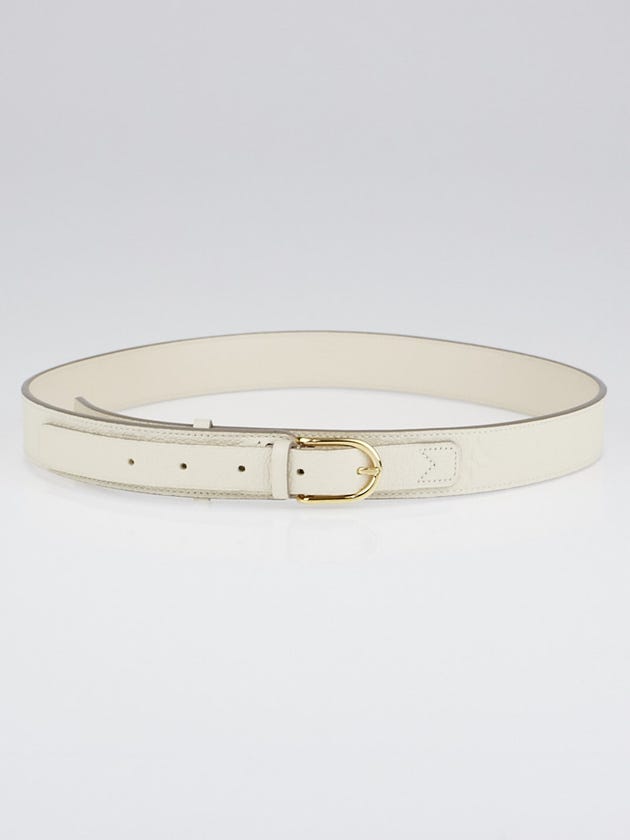 Louis Vuitton 30mm Neige Monogram Empreinte Leather Gracieuse Belt Size 90/36
