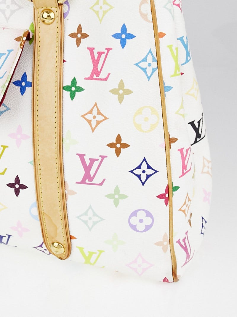 Louis Vuitton White Monogram Multicolore Aurelia MM Tote Bag - Yoogi's  Closet