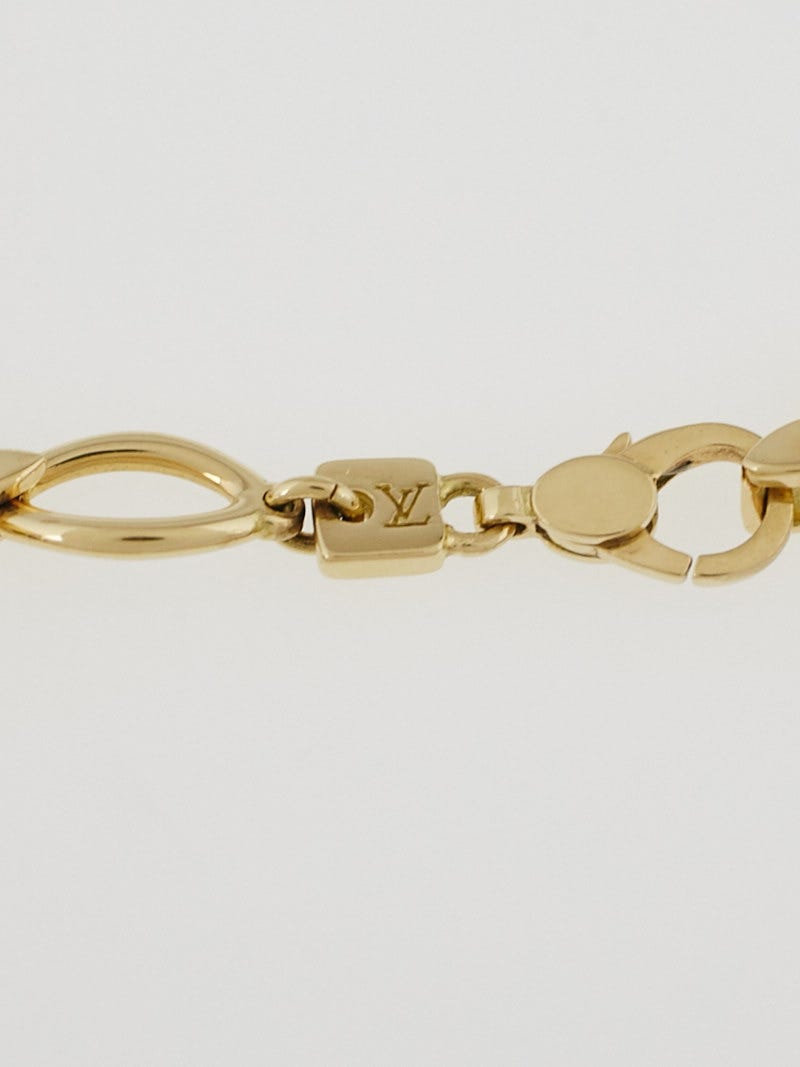 LOUIS VUITTON Bracelet Blooming Gold Monogram Flower Design Jewelry LV  Charm