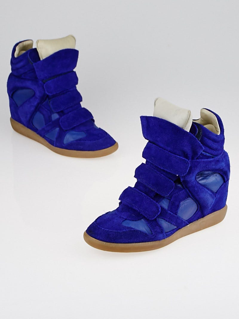 Blue sales nike wedges
