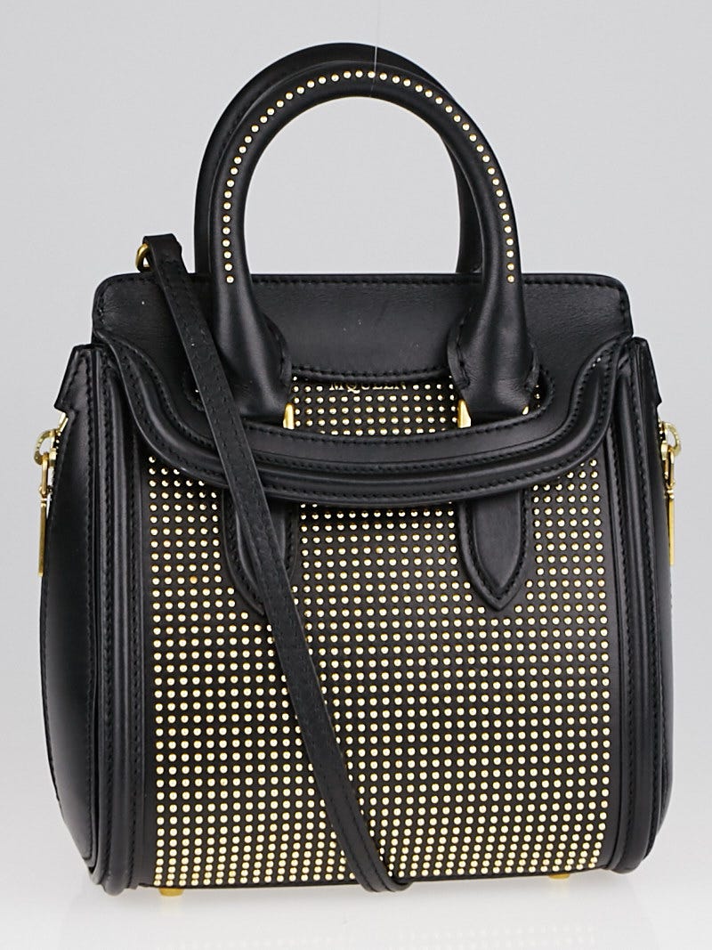 Alexander McQueen Black Leather Studded Mini Heroine Bag Yoogi s