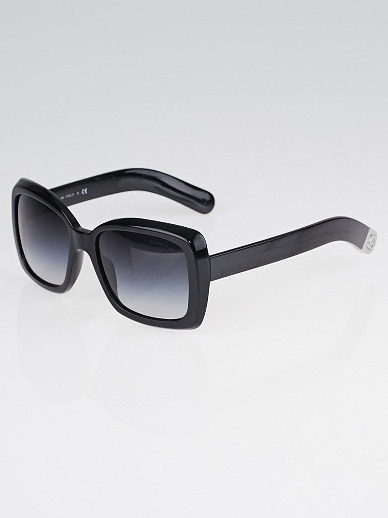 Chanel Black Square Frame Gradient Tint CC Logo Sunglasses - 5236 - Yoogi's  Closet