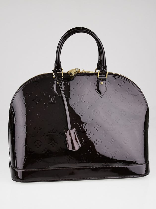 Louis Vuitton Amarante Monogram Vernis Alma GM Bag