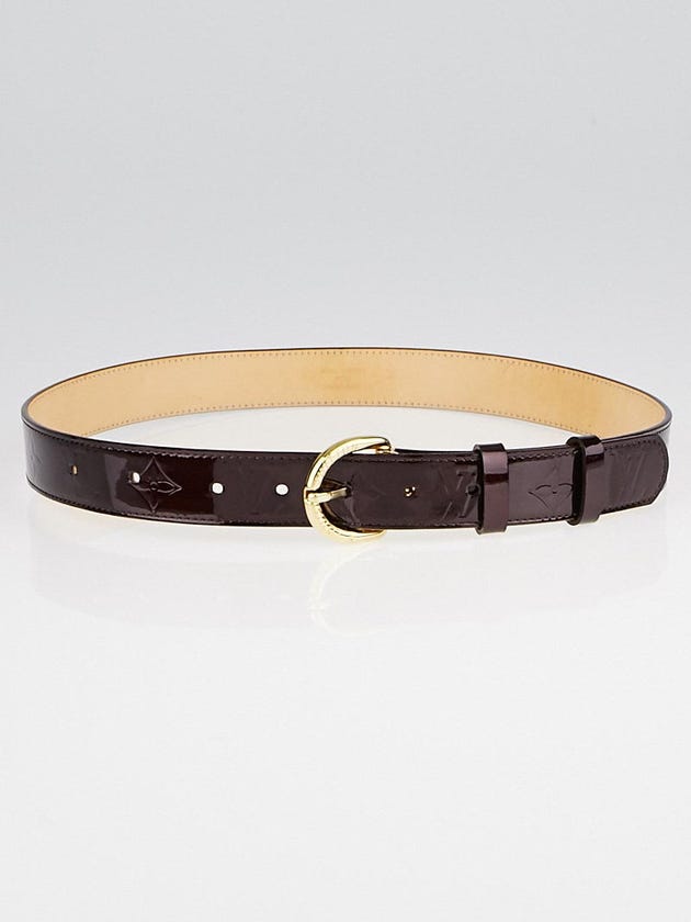 Louis Vuitton Amarante Monogram Vernis Belt Size 80/32