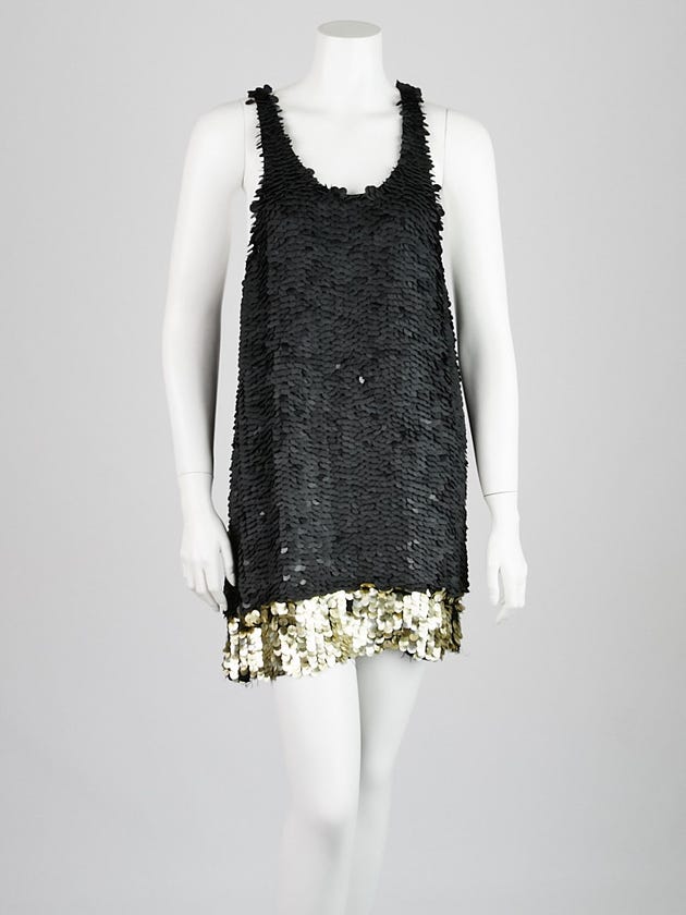 3.1 Phillip Lim Grey Sequin Mini Dress Size 6