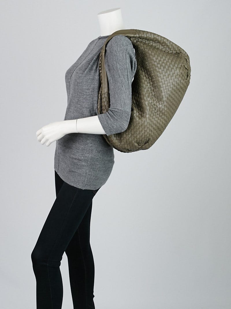 Bottega Veneta Shadow Intrecciato Woven Leather Large Belly Bag