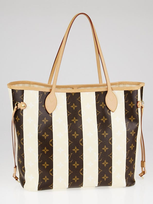 Louis Vuitton Limited Edition Monogram Rayures Neverfull MM Bag