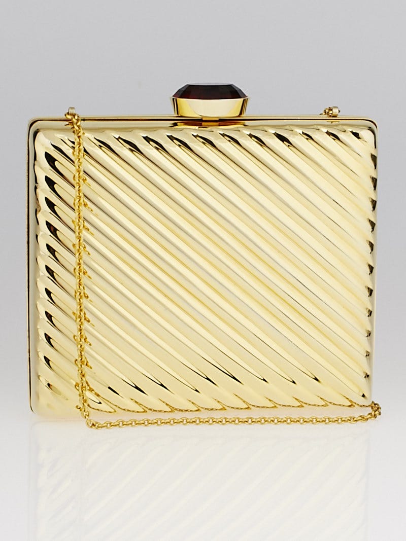 【関税&送料込】Stella Mccartney Clutch Amazon.com: Stella McCartney, Crackled Metallic Clutch Bag