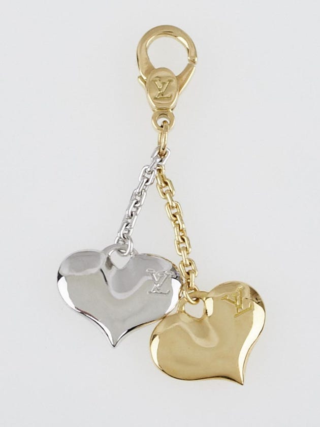 Louis Vuitton 18k Gold Hearts Charm