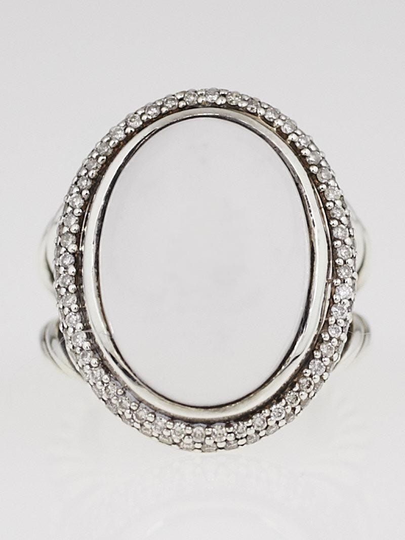 David yurman sales white agate ring