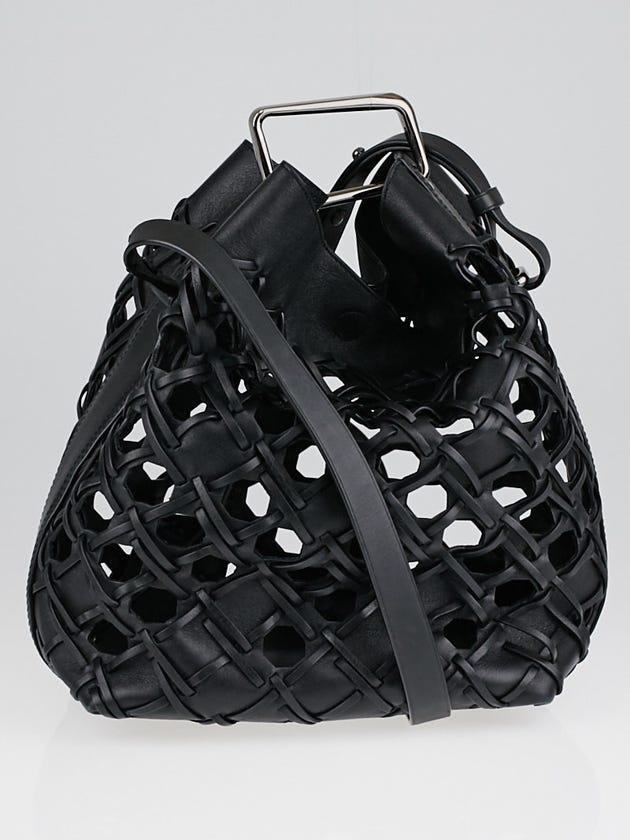 3.1 Phillip Lim Black Leather Quill Bucket Bag