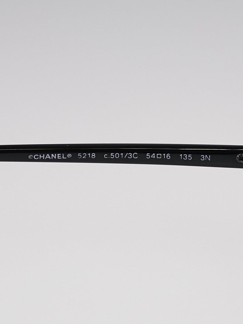 Chanel Black Frame CC Logo Sunglasses-5218 | Yoogi's Closet