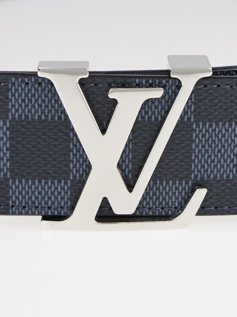 Louis Vuitton Belt Initiales Damier Cobalt Dark Blue/ Black