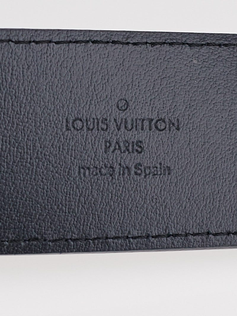 Louis Vuitton Damier Cobalt Canvas LV Initiales Belt Size 85/34