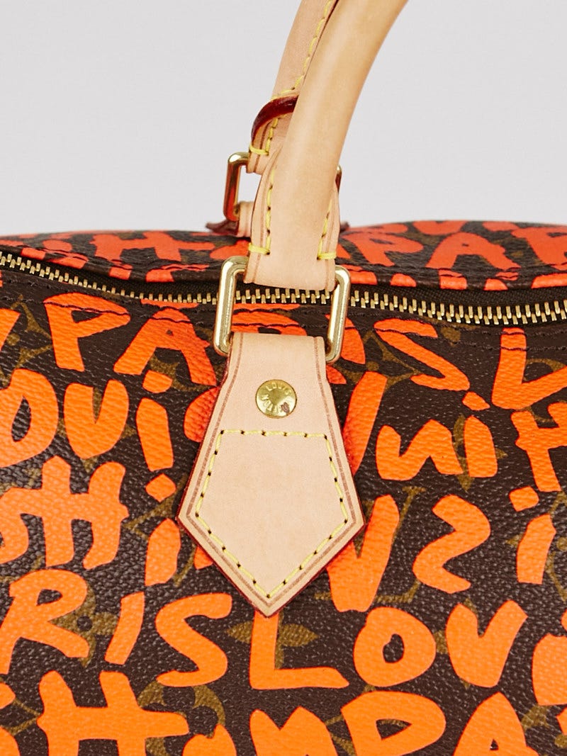 Louis Vuitton Limited Edition Orange Graffiti Stephen