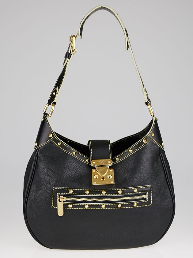 Louis Vuitton Black Suhali Leather L'Affriolant Bag