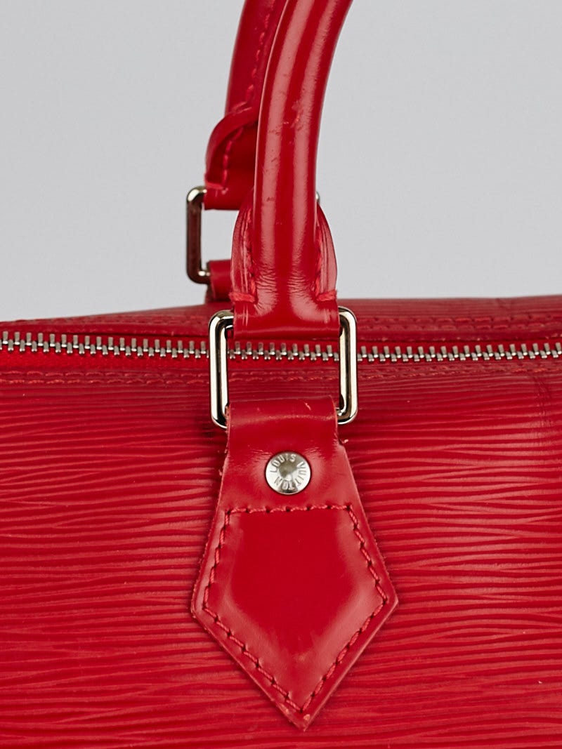 Used Louis Vuitton Speedy 30 Epi Red/Leather/Red/Plain Bag