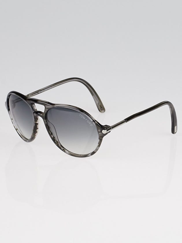 Tom Ford Grey Print Acetate Frame Gradient Tint Jasper Sunglasses TF245