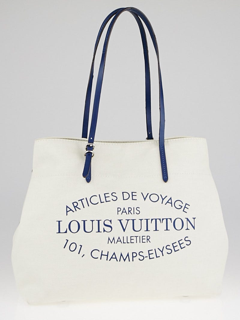 Louis Vuitton Saphir Cotton Canvas Articles de Voyage Cabas PM Bag -  Yoogi's Closet