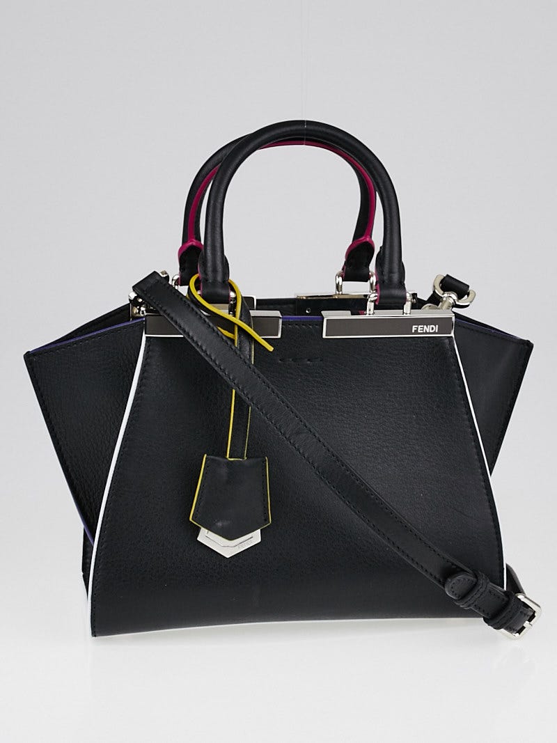 Fendi Black Leather Mini 3Jours Bag 8BH333 Yoogi s Closet
