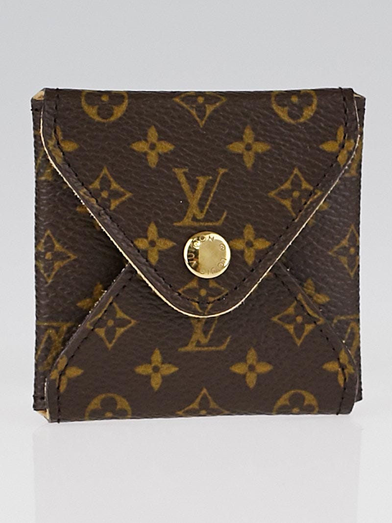 Louis Vuitton Monogram Canvas Accessory Jewelry Case Mini Square