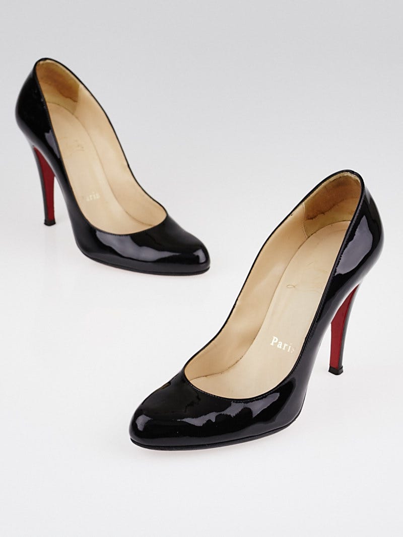 Christian Louboutin Black Patent Leather Decollete 868 100 Christian Louboutin Black Patent Leather Decollete 868 100
