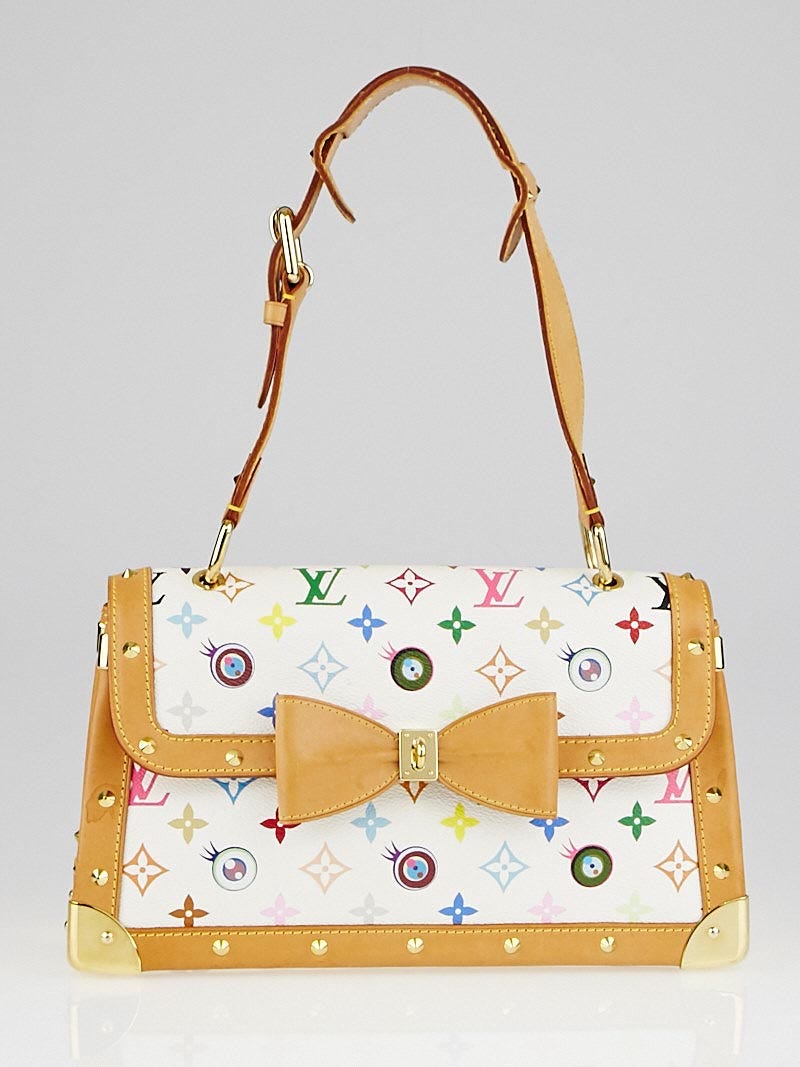 Louis Vuitton White Monogram Multicolore Eye Need You Bag - Yoogi's Closet