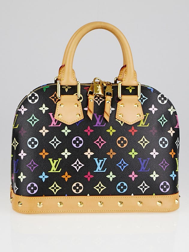Louis Vuitton Black Monogram Multicolore Alma PM NM Bag