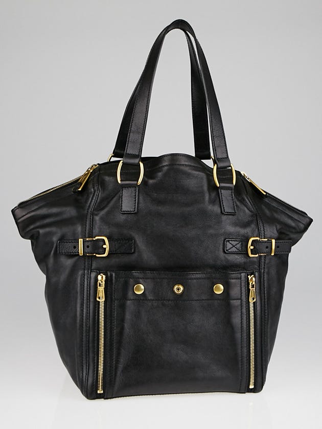 Yves Saint Laurent Black Leather Medium Downtown Bag
