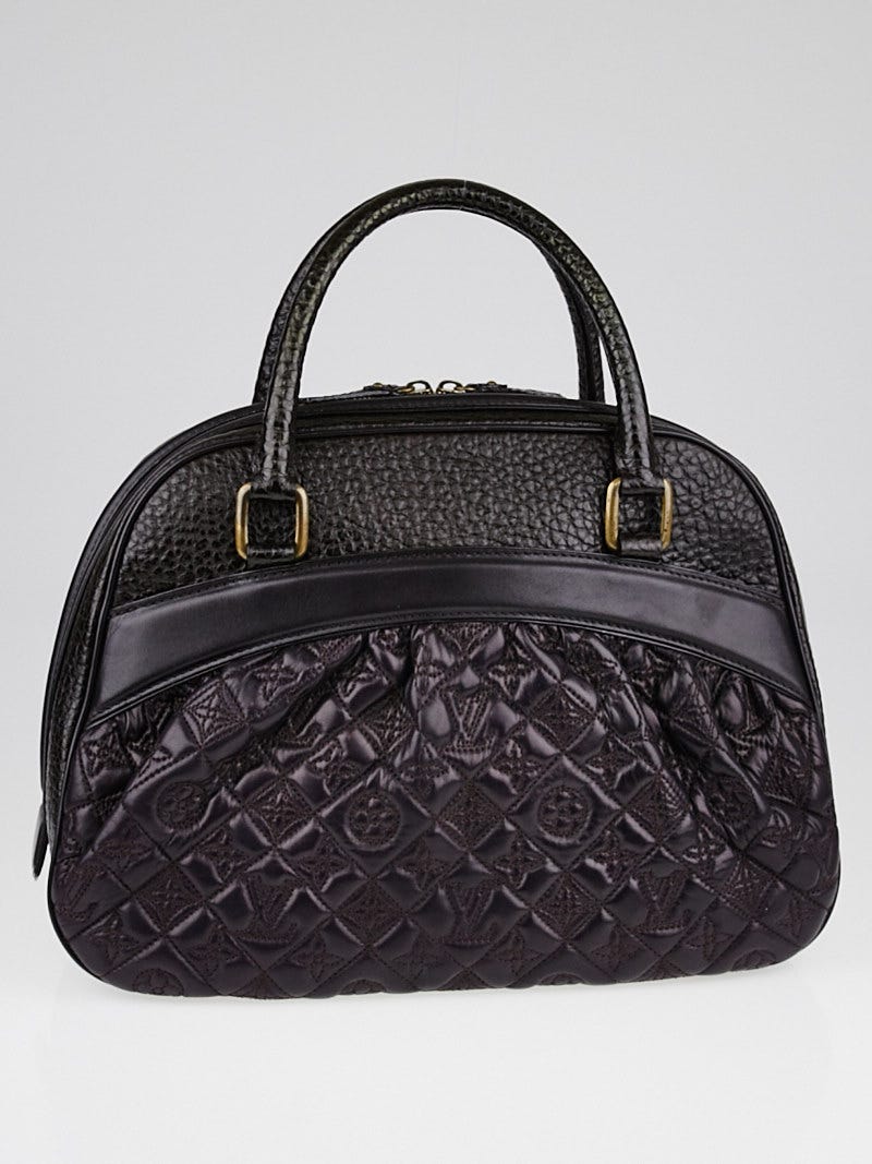 Louis Vuitton Limited Edition Aubergine Monogram Leather Mizi Vienna Bag