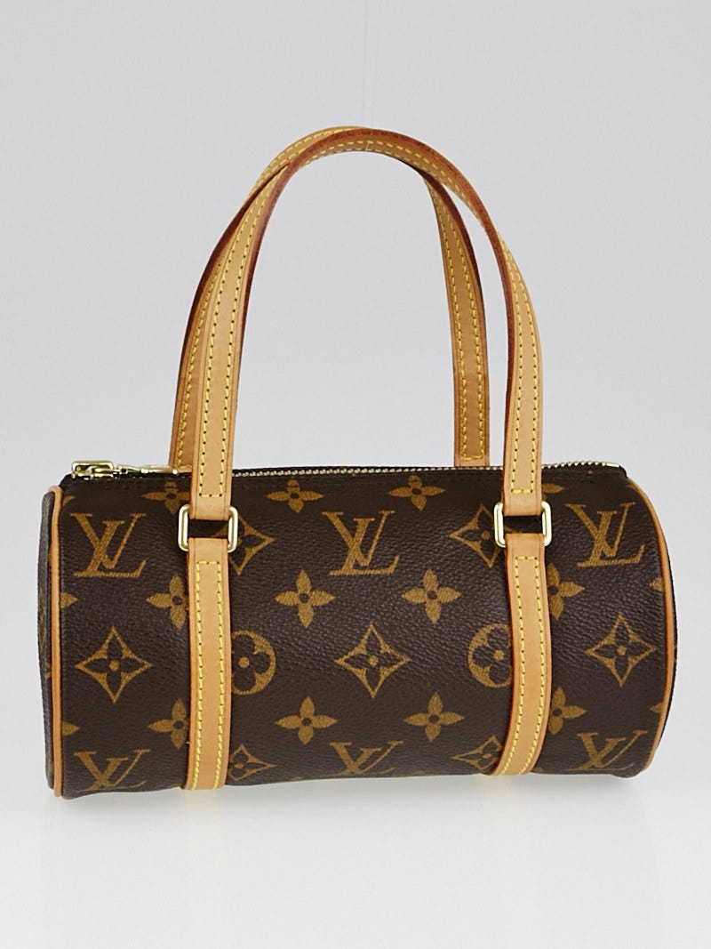 Louis Vuitton Handbag Papillon Brown Coated Canvas Auction