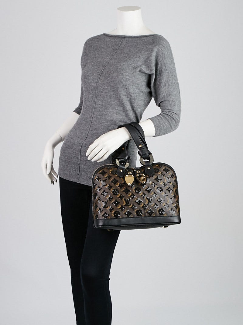 Louis Vuitton Limited Edition Black Monogram Eclipse Alma Bag