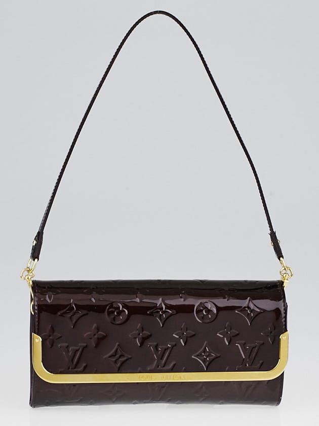 Louis Vuitton Amarante Monogram Vernis Rossmore Clutch Bag
