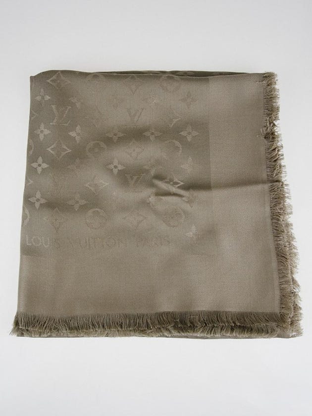 Louis Vuitton Verone Monogram Silk/Wool Shawl Scarf