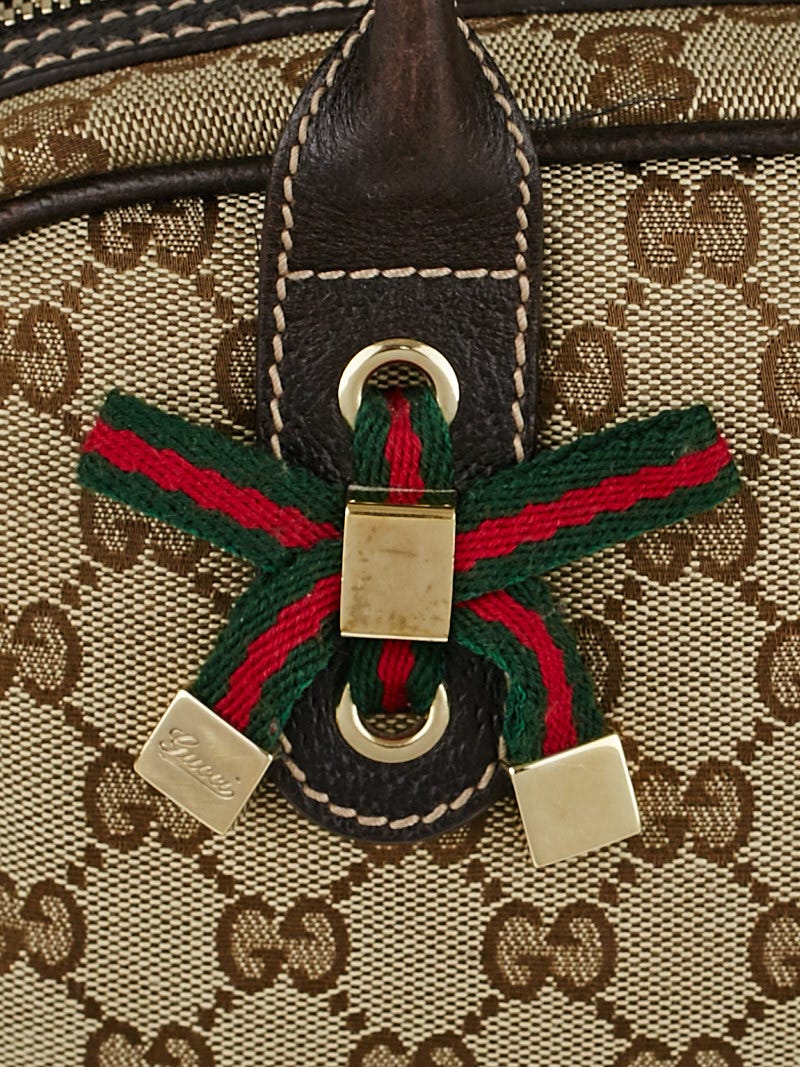 Gucci GG Canvas Princy Boston Bag - Gold Shoulder Bags, Handbags -  GUC1225255
