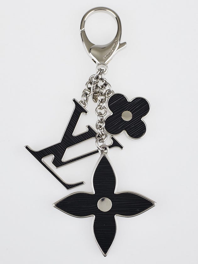Louis Vuitton Black Fleur d'Epi Key Holder and Bag Charm