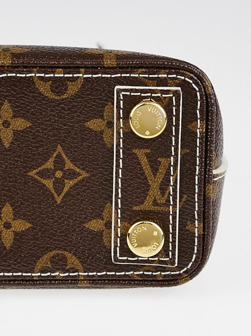 Second Hand Louis Vuitton 2011 Brown Leather Monogram Fetish Lockit Handbag