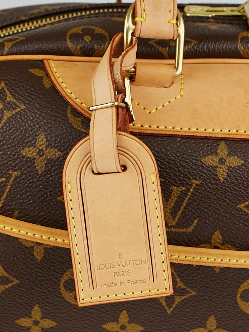 Authentic Louis Vuitton Monogram Deauville Handbag - Padlock & Key Included!
