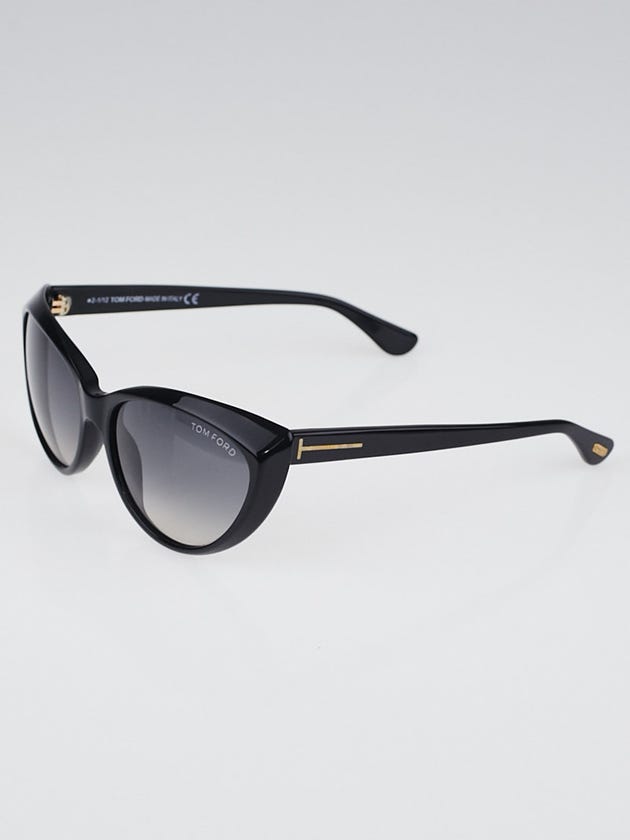 Tom Ford Black Frame Gradient Cat-Eye Martina Sunglasses-TF231
