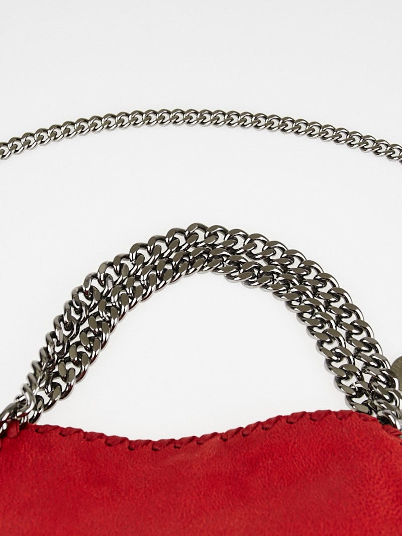 Stella McCartney Cherry Red Shaggy Dear Faux Leather Mini