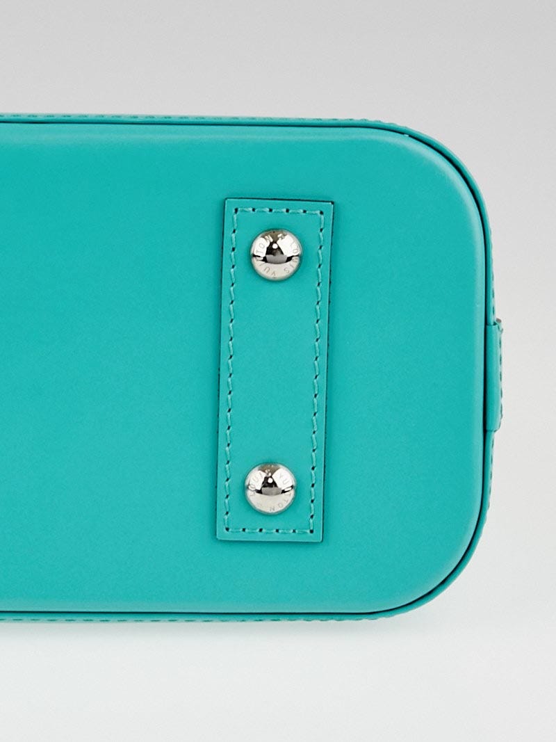 Louis Vuitton Women's Vintage Blue Epi Alma BB - Turquoise/Aqua ($1,695) ❤  liked on Polyvore featuring bags, handbags, purse…