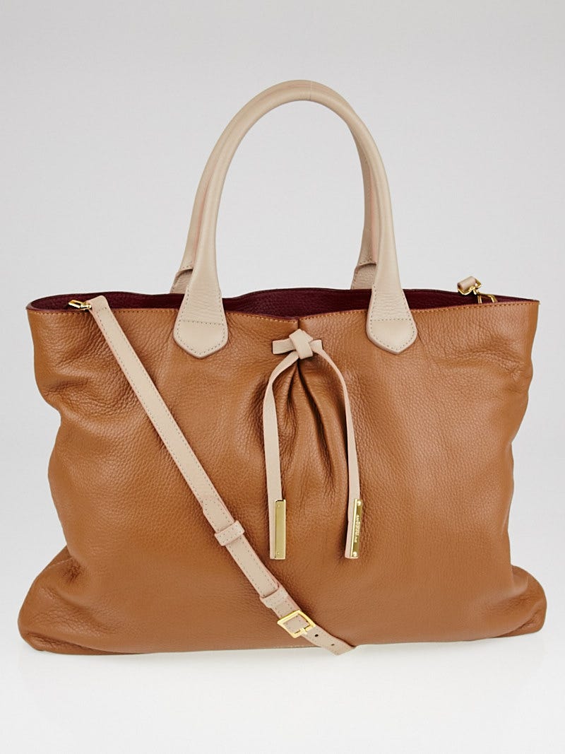 Burberry Prorsum Camel Nude Leather Studley Medium Bag Yoogi s