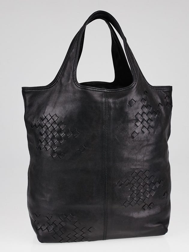 Bottega Veneta Black Leather Regent Tote Bag