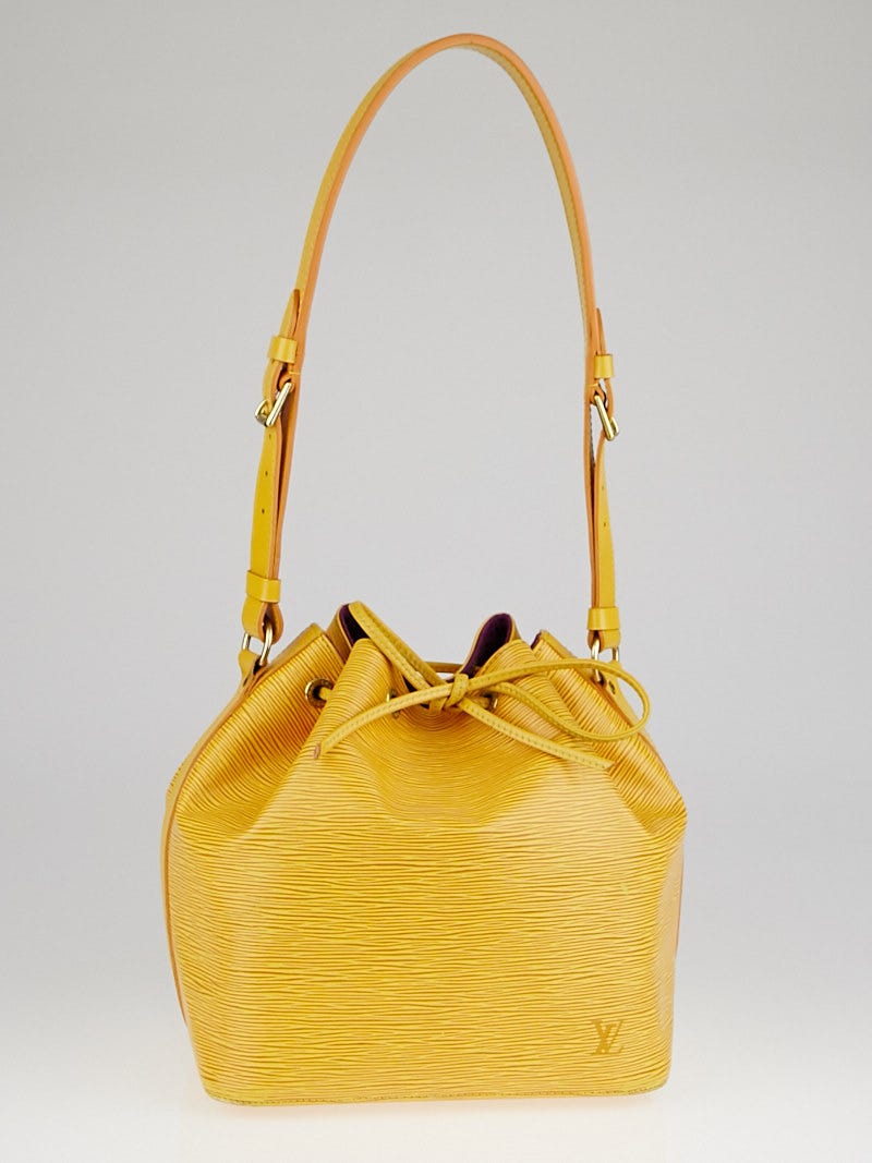 Louis Vuitton, Bags, Pre Loved Louis Vuitton Epi Petit Noe Yellow