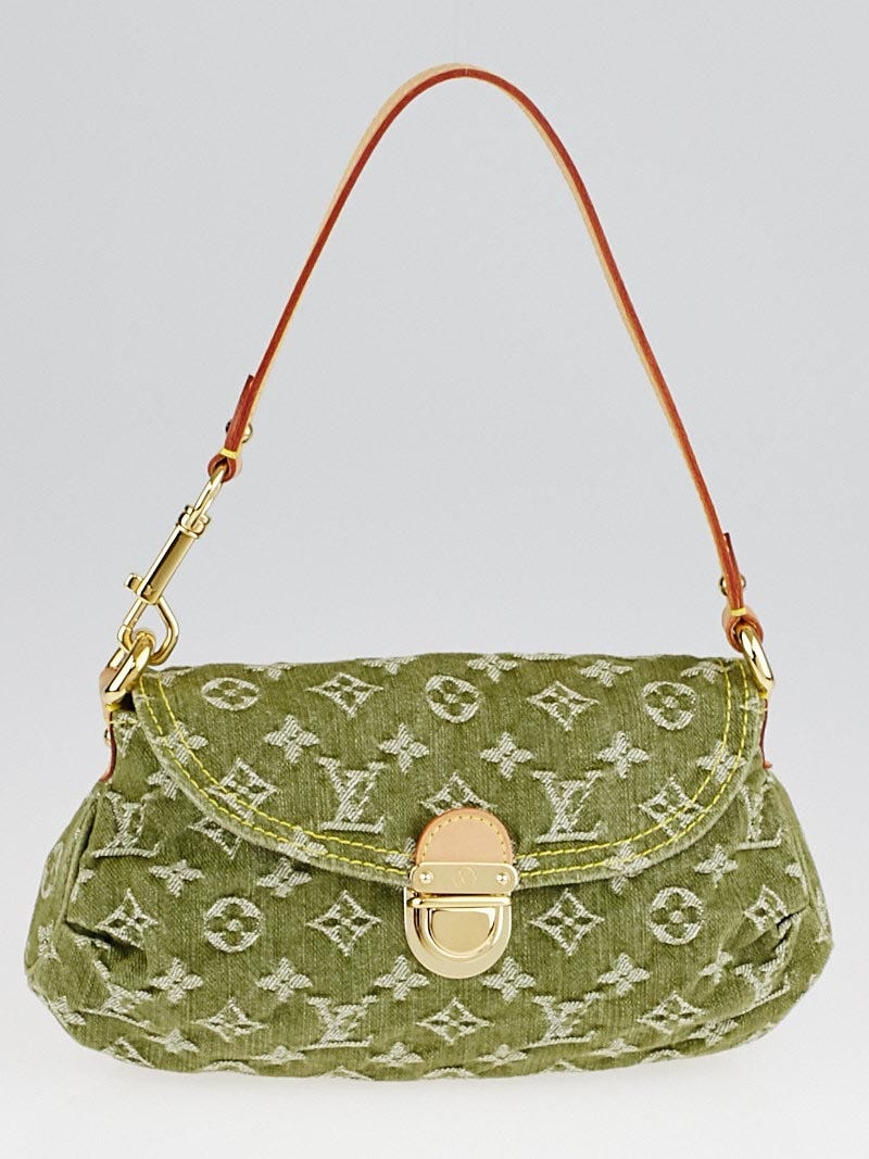 Louis Vuitton Lichen Monogram Denim Mini Pleaty Bag - Yoogi's Closet