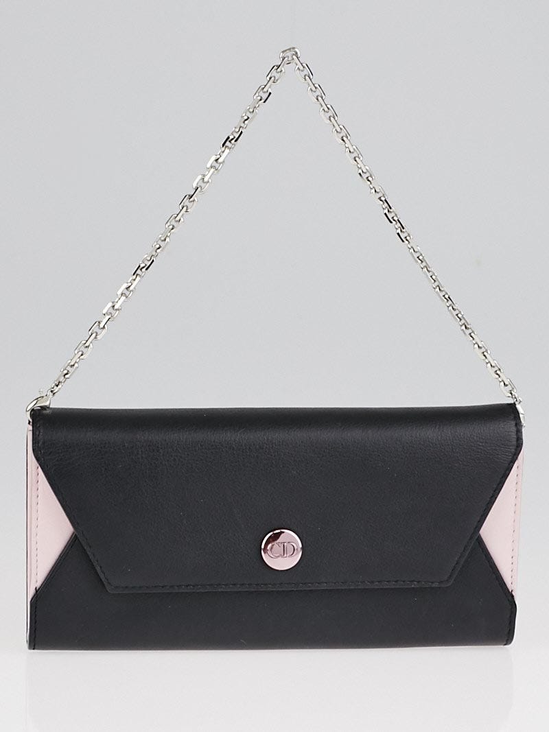 Christian Dior Black Pink Calfskin Leather Dior Addict Rendez Vous
