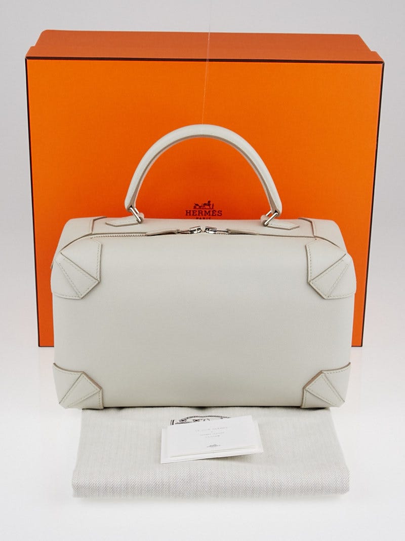 Hermes 29cm Craie Evercolor Leather Maxibox Bag Yoogi s Closet