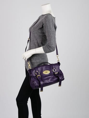 Mulberry Classic Alexa Satchel in Grape Soft Buffalo Leather - SOLD