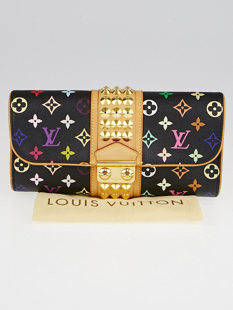 LOUIS VUITTON Black Monogram Multicolore Courtney Clutch Bag