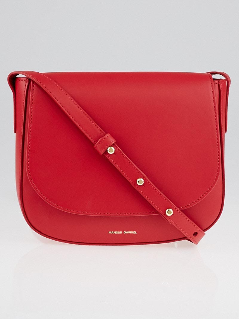Mansur Gavriel Flamma Calf Leather Crossbody Bag Yoogi s Closet